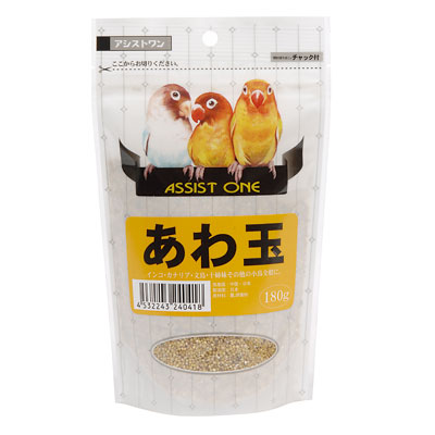 アラタ アシストONE　粟玉 180g【鳥 フード 穀類・ナッツ】