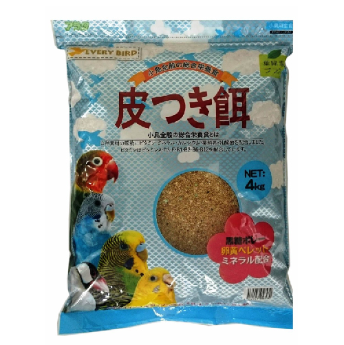 アラタ every　bird　皮つき餌 4kg【鳥 フード 穀類・ナッツ】