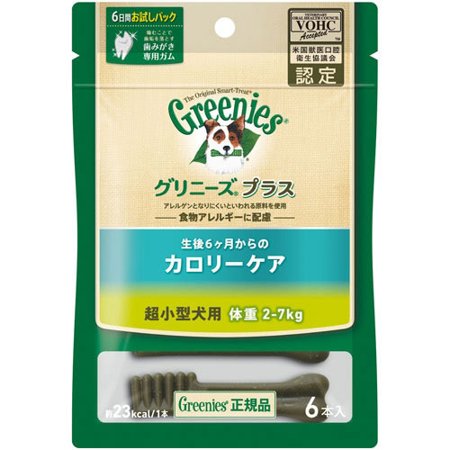 ニュートロ グリニーズ+　カロリー超小型 2-7kg　6P【犬 おやつ デンタル】
