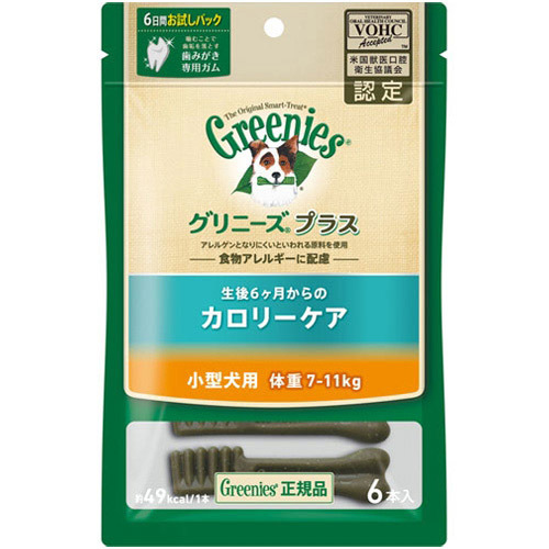 ニュートロ グリニーズ+　カロリー小型 7-11kg　6P【犬 おやつ デンタル】
