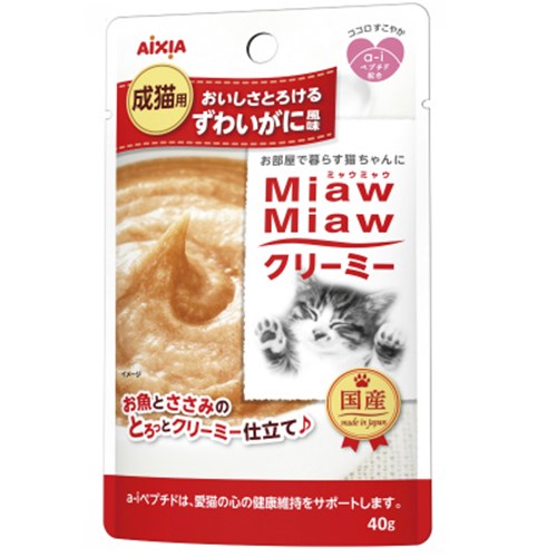 アイシア クリーミーパウチ　ずわいがに風味 40g【猫 ドライフード】