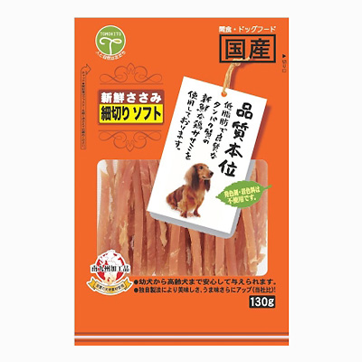 友人 新鮮ささみ　細切りソフト 130g【犬 おやつ】
