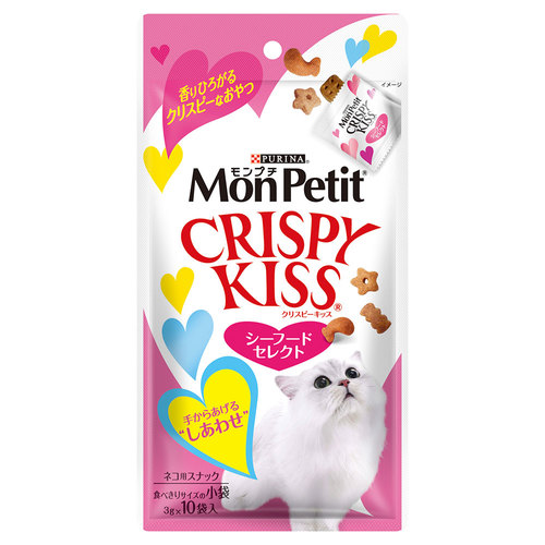 ピュリナ クリスピーキッス シーフード30g【猫 おやつ スナック】