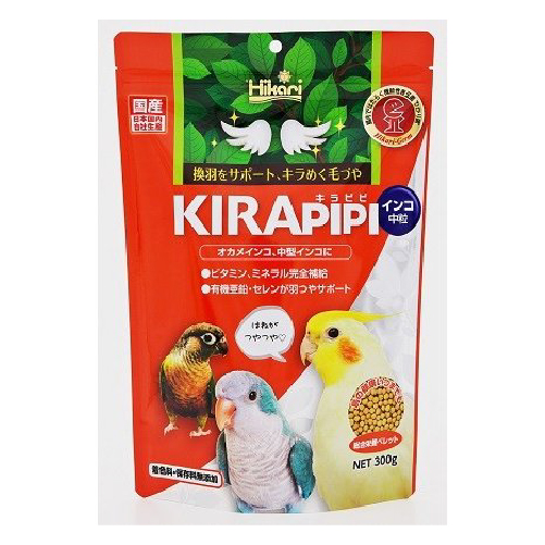 キョーリン キラピピ　インコ中粒 300g 【鳥 フード】