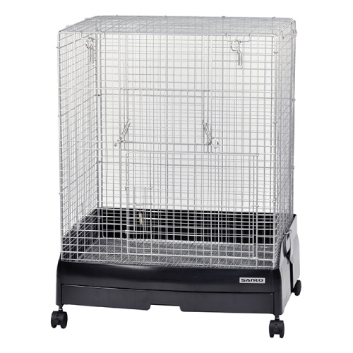 三晃商会 イージーホーム60ハイメッシュ　ブラック 【小動物・鳥,チンチラ,ケージ】