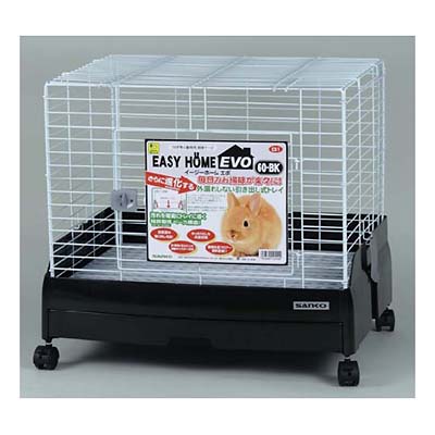イージーホームエボ 80BK 小動物、うさぎゲージ 未開封のチモシー、おやつ付き 三晃商会WEBページ
