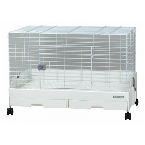三晃商会 イージーホームエボ80 ホワイト【うさぎ ケージ】