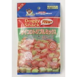 ドギーマン　 DS　サイコロトリプルミックス 100g【犬 おやつ】