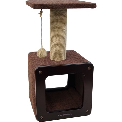 ドギーマン　 モダンルームスクラッチ　スモール H60【猫 キャットタワー】