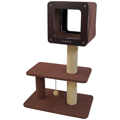 ドギーマン　 モダンルームスクラッチ　ミディアム H90【猫 キャットタワー】