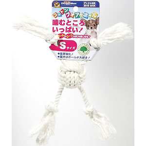 ドギーマン　 コットンフォアボール S【犬 おもちゃ ボール】