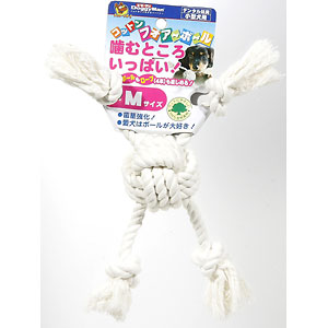 ドギーマン　 コットンフォアボール M【犬 おもちゃ ボール】