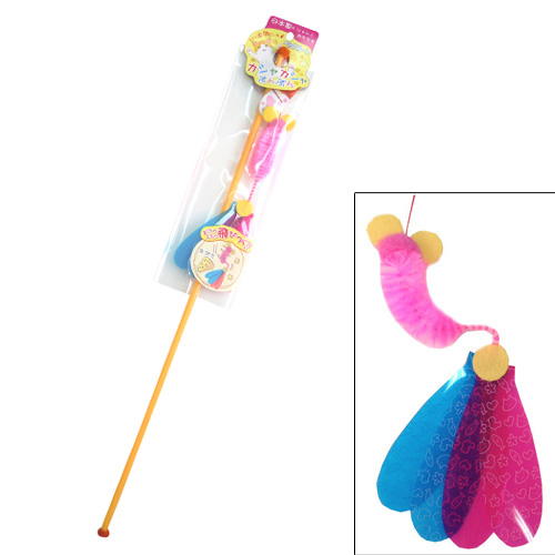 ペッツルート カシャカシャぶんぶん ネズミ【猫 おもちゃ 猫じゃらし】