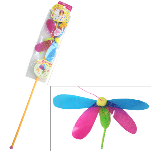 ペッツルート カシャカシャぶんぶん ハチ【猫 おもちゃ 猫じゃらし】